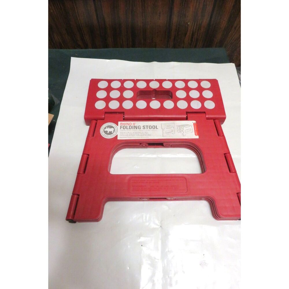 KIKKERLAND #ZZ12-R  Red Rhino II Collapsible Step Stool